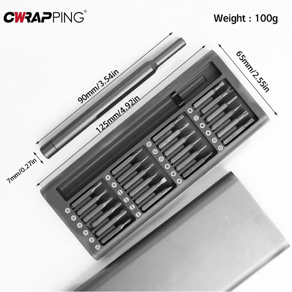 Versatile 25-in-1 Magnetic Precision Screwdriver Set for Electronics and Home Use