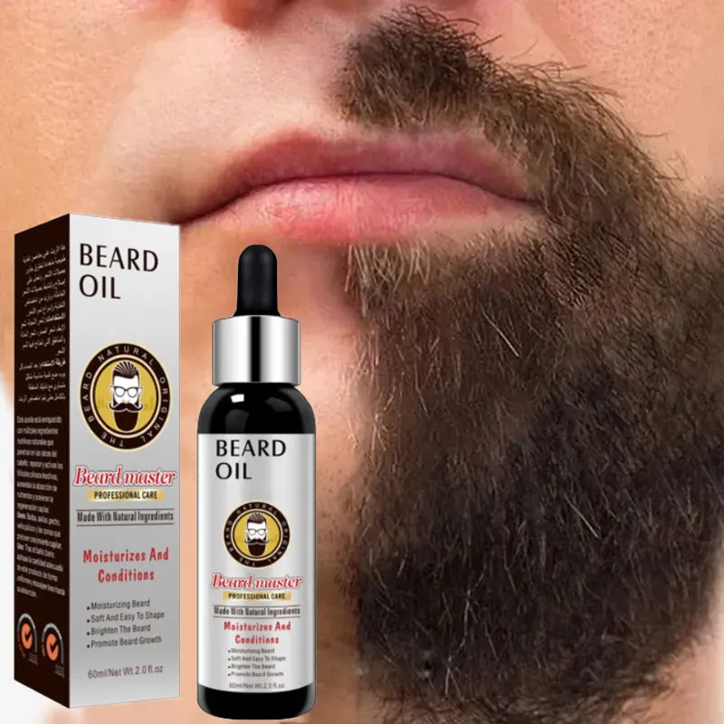 

Beard Growth Essential Oil Natural Effective Thicken More Beard Nourishing Growth Oil For Men Beard Care Hair Growth Products