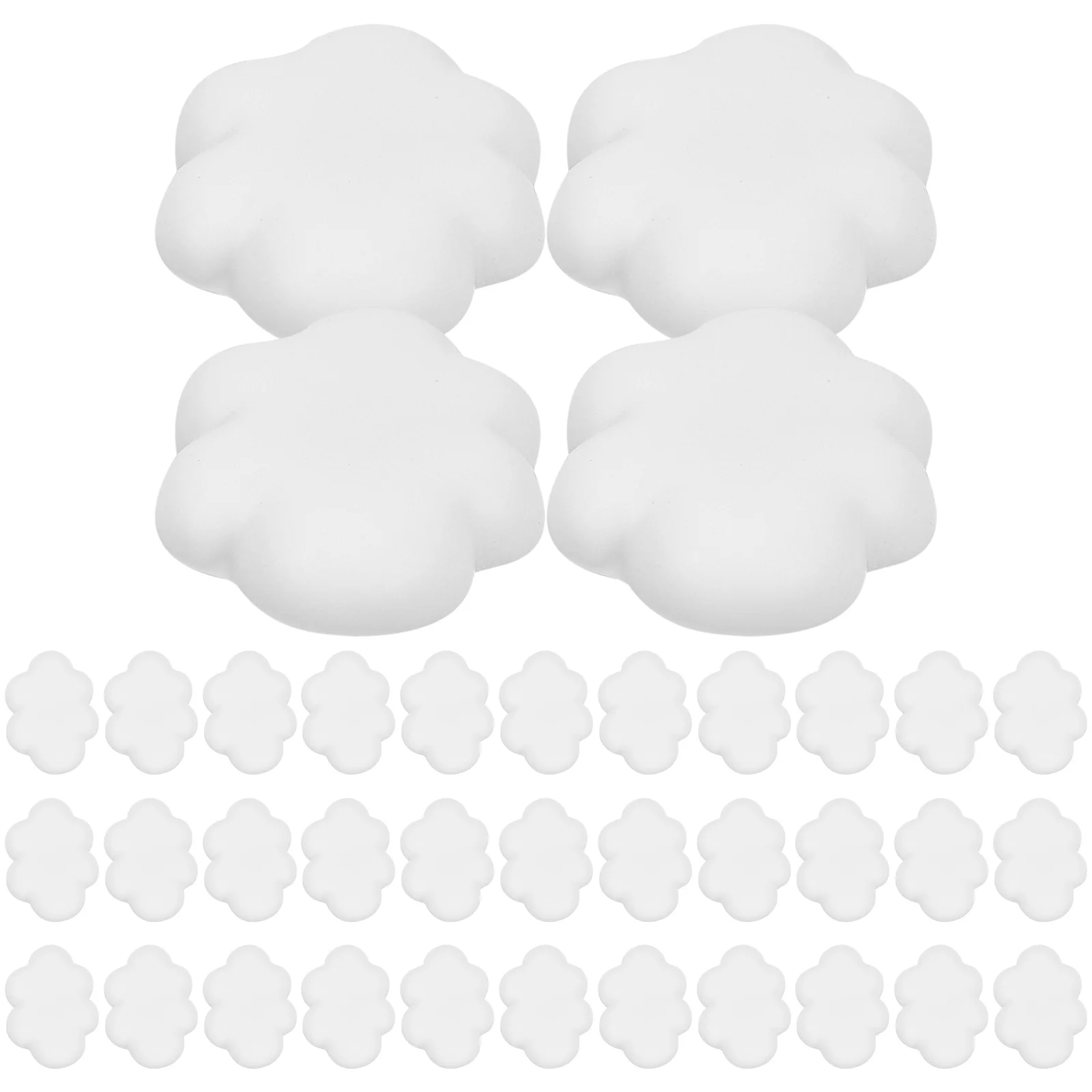 

100 Pcs Pencil Case Cellphone Accessories Candy Clouds Decoration Resin White Material