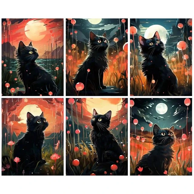 GATYZTORY Paint by Numbers Kit for Adults Beginner Cat Picture Oil Paint  Coloring By Numbers On Canvas Wall Art Unique Gift - AliExpress