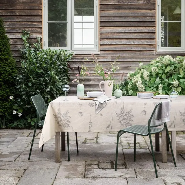 Print Cotton Linen Tablecloth Rustic Garden Natural Botanical Decorative Table Cover for Kitchen Dining Spring Summer Picnic 5