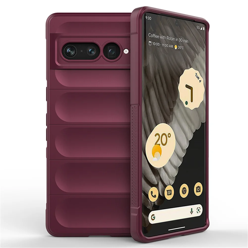 Shockproof Armour Matte Liquid Silicone Phone Case