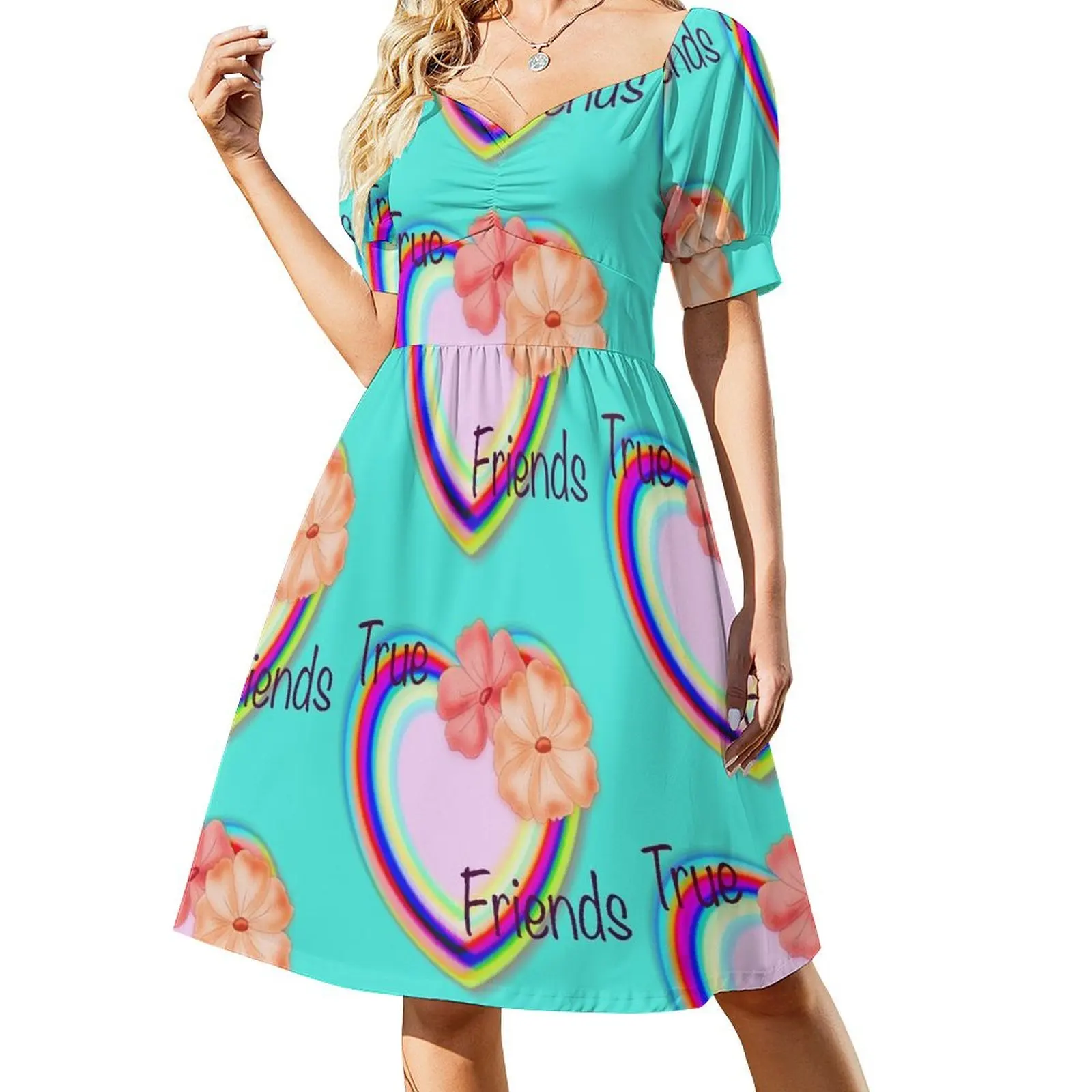 thumbnail image 1 of Vestido de manga corta True Friends, elegantes vestidos de noche para mujer, vestidos para mujer, vestido de noche para mujer, 1 of 8