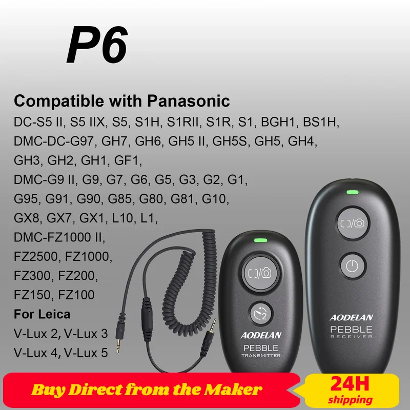 AODELAN Wireless Camera Remote Control Shutter Release For