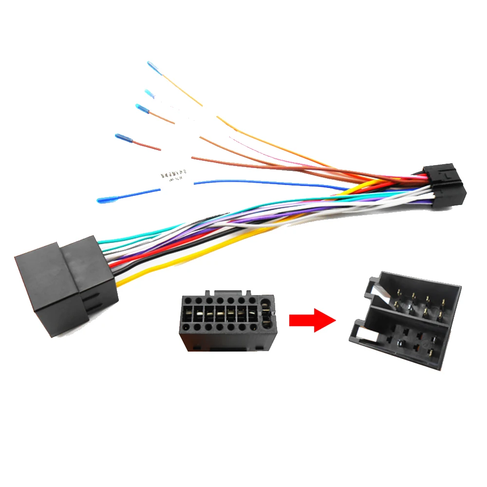 Cable ISO de alimentación para todas las unidades de cabeza delgada, compatible con Plug and Play, Cable de alimentación para coche, navegación GPS para todos los vendedores