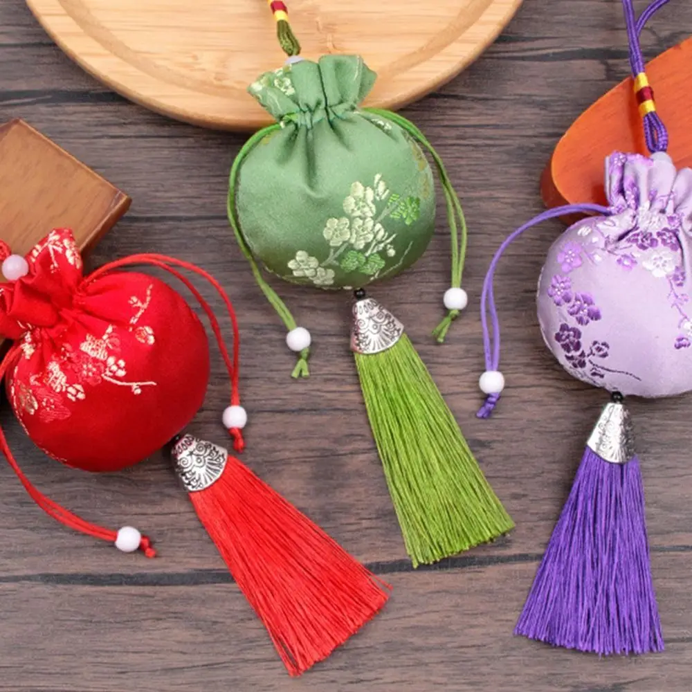 Dragon Boat Festival Sachet Plum Flower Pattern Pouch Hanfu Decoration Brocade Ethnic Style Jewelry Storage Bags Graduation Gift