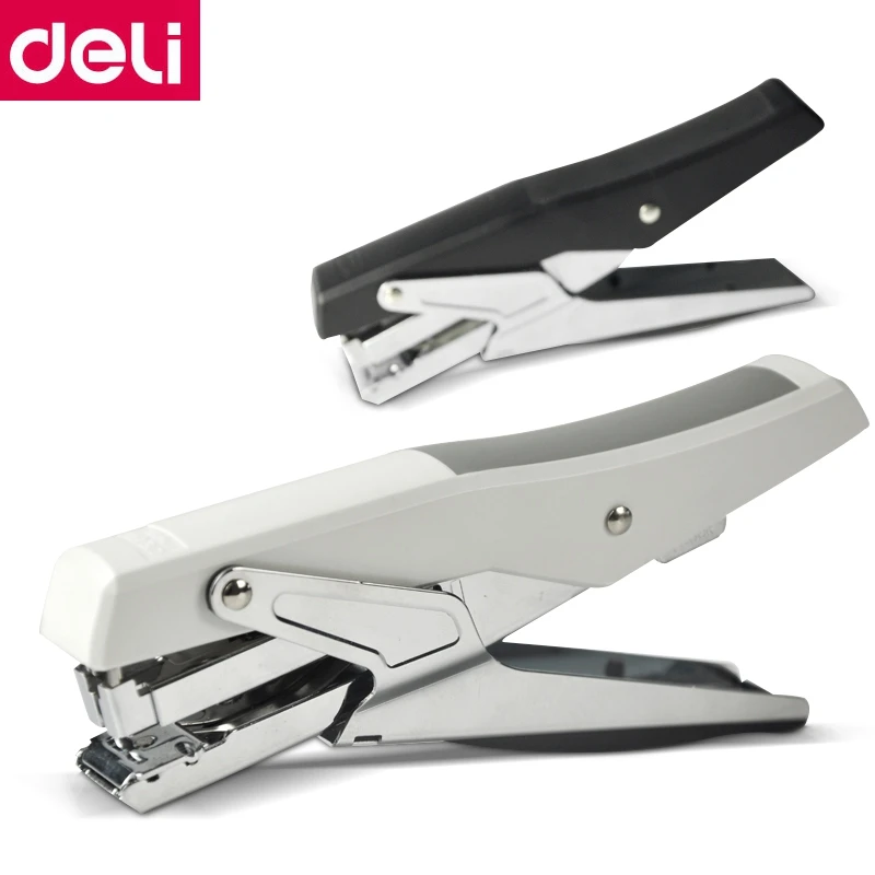 Manual Stapler Deli 0329 Manual Plier Stapler Hand Hold Type Efforts Saving 20 Sheets 80g Metal Stapler