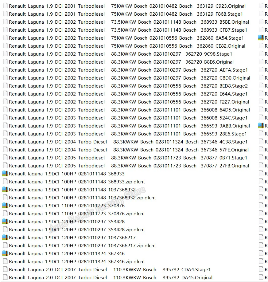For Renault Tuning Files [ 6.4GB ] Moded Ecu Progam  Remapping Stage1,Stage 2...etc  Power increase remap  ECU Remapping files