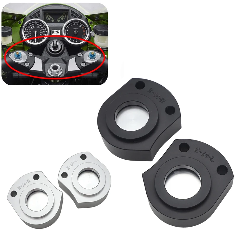 

Motorcycle Riser AccessoriesHandlebar Handlebar Riser for Kawasaki ZX14R Ninja ZZR 1400 Rustproof Wear-resistant