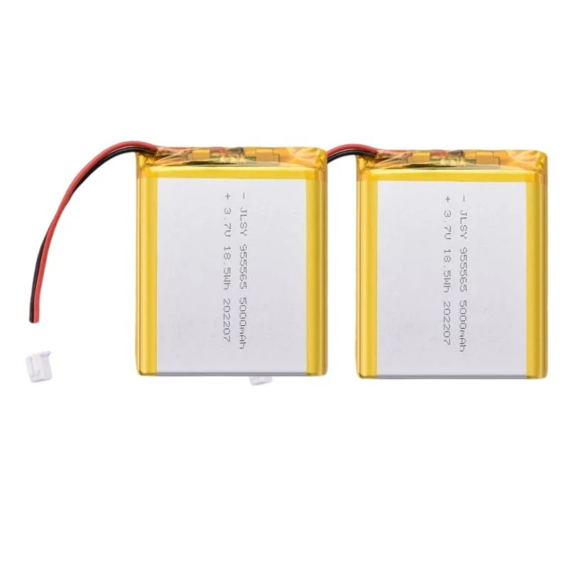 955565 3.7V 5000mAh Polymer Lithium Battery Jst PH 2.0mm 2pin Plug for Mobile Power Smart Home Air Conditioning Suit Charging rechargeable battery
