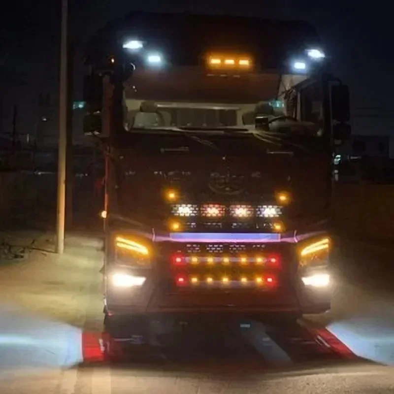 2/4Pcs 12V / 24V LED Side Marker Lights Car External Lights Warning Tail Light Auto Trailer Truck Lorry Lamps Color Accessory