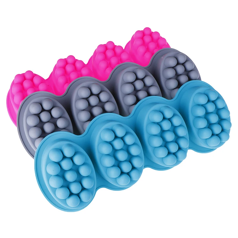Mold Silicone Massage Soap Mold 1Pc Therapy Bar Soap Making Tools DIY Homemade Oval Spa for Lotion Bars Various Small Desserts