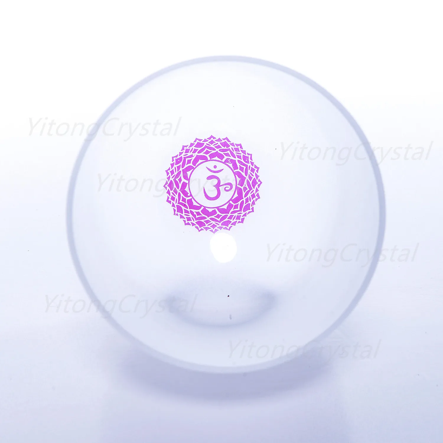 クリスタルボウル 8インチ レインボーカラー 432Hz カラー石英歌唱