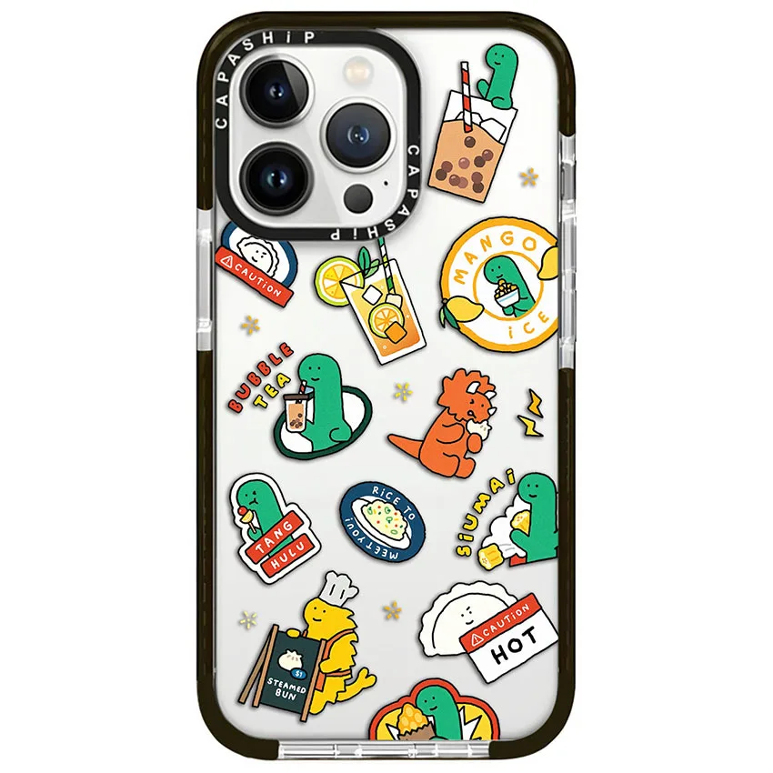 Cartoon Green Dragon Phone Case For iphone 16 15 14 13 12 11 Pro Max XR 7 8 Plus SE 2 3 Mini Soft TPU Shockproof Back Cover 5