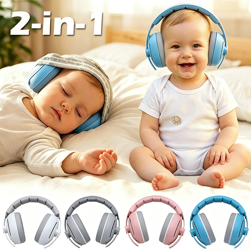 1PC Baby Ear Protection Noise Cancelling Headphones for Babies, 2-in-1 Baby Ear Protection, Baby Travel Essentials for Outdoor
