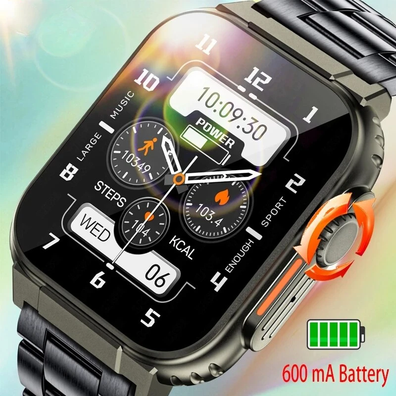 

2024 Bluetooth Call Men Smart Watch Women 600Mah Large Battery 100+ Sports Fitness Tracker Waterproof Local Music Smartwatch Man
