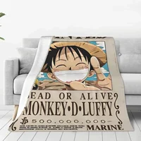 O-One P-Piece Anime Blankets Pirates Japan Manga Wool Funny Warm Throw Blanket for Chair Covering Sofa Spring/Autumn Office 1