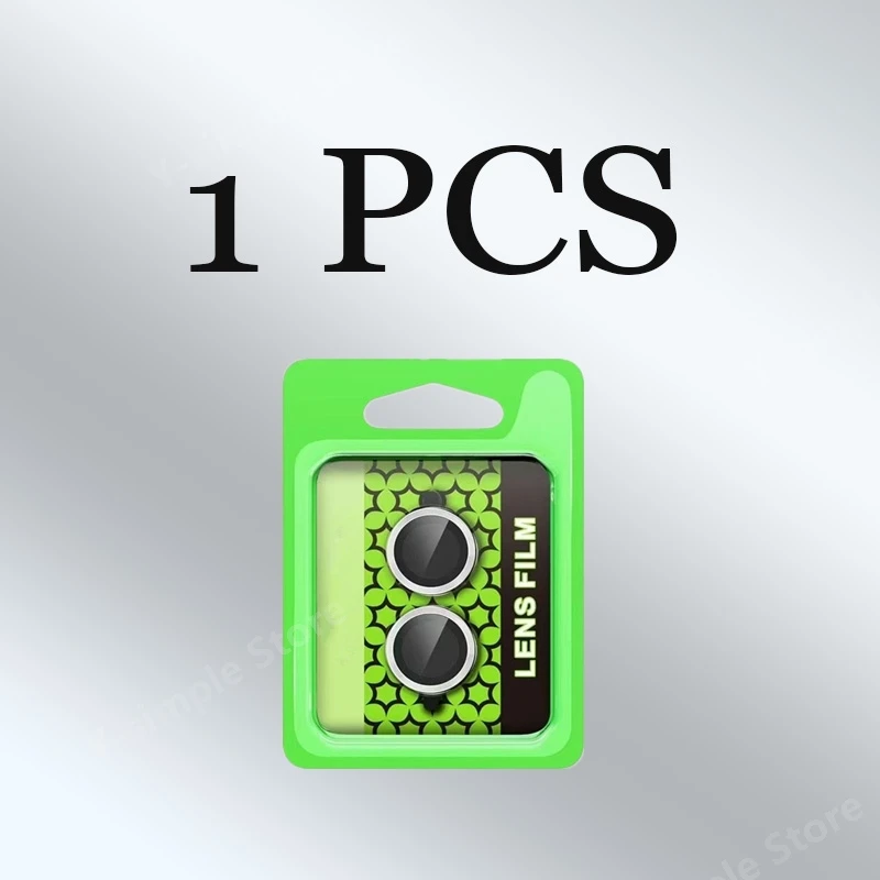 Durable Aluminum Ring Metal Camera Protector - Full Lens Coverage with Glass Film (1/2 Pieces)