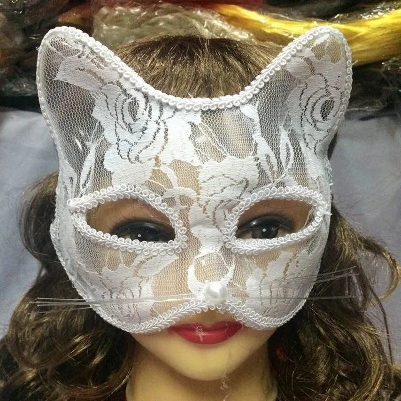 

Women Sexy Lace Eye Mask Fox Erotic Half Face Mask Lace Animal Cat Mask Party Masquerade Ball Fancy Masks Halloween Cosplay Prop