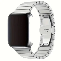 Adjustable Stainless Steel Watch Band Bracelet Strap for 42mm-44mm-45mm-49mm (Silvery)