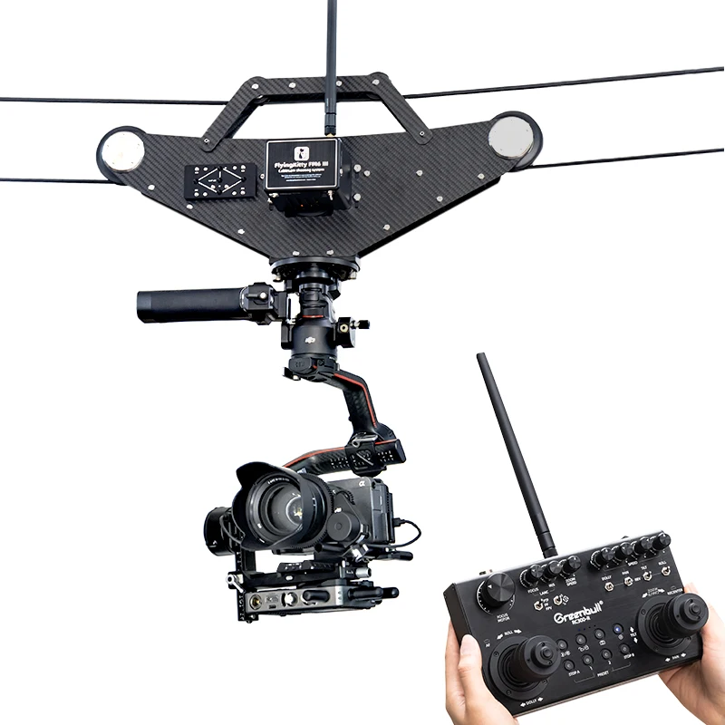 . FlyingKitty FM6 III Pro RC300 Ropeway Cablecam System View integrates All in a