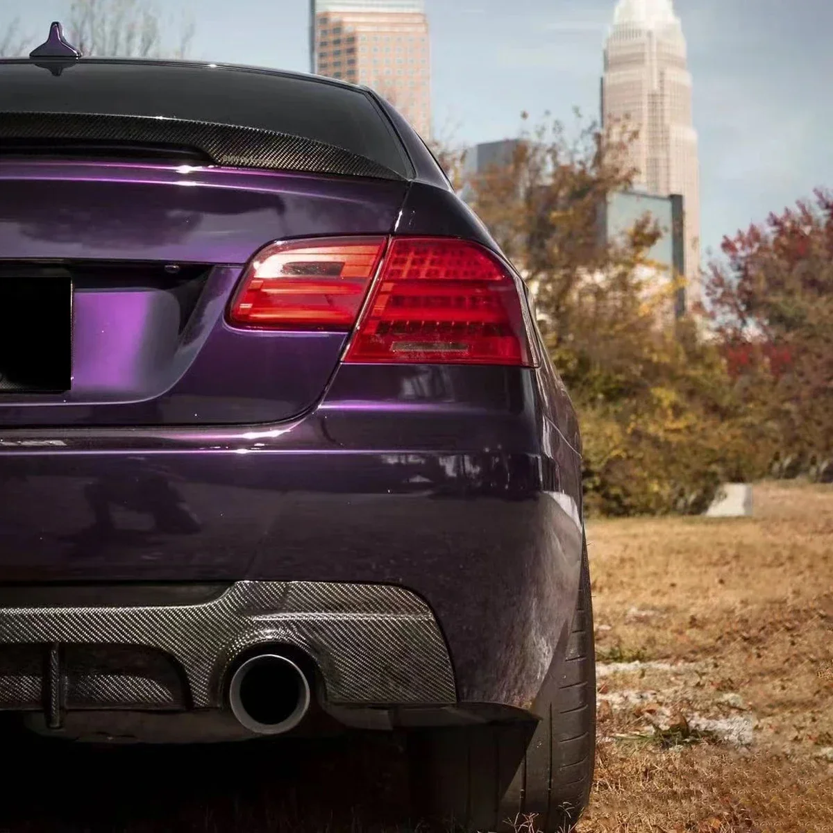 For BMW E92 E93 328i 335i 2007 2008 2009 2010 2011 2012 2013 Rear Bumper Spoiler Splitter Diffuser Lip Guard Modification Kit