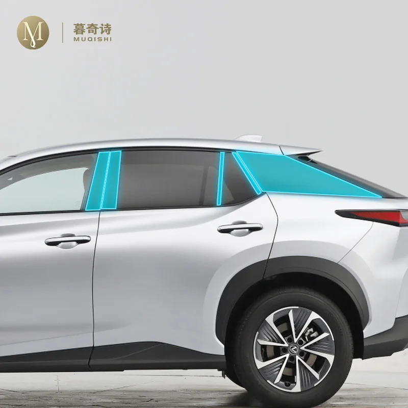 

Для Lexus RZ 450 2022-2023 Автомобильная наружная защита B C оконная стойка полоса PPF краска защитная пленка ТПУ Прозрачная Пленка Установка