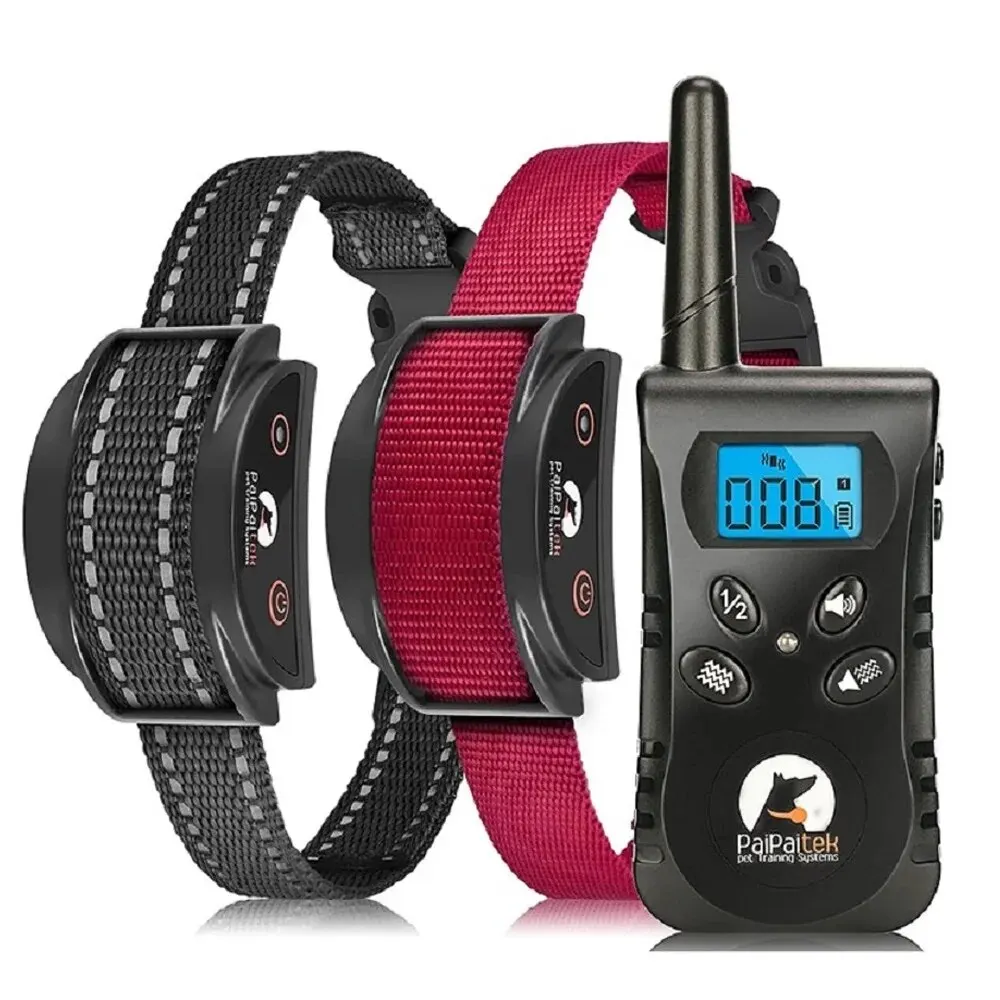 PaipaitekVibratingDogCollarNoShockDogTrainingCollarFor2Dogs