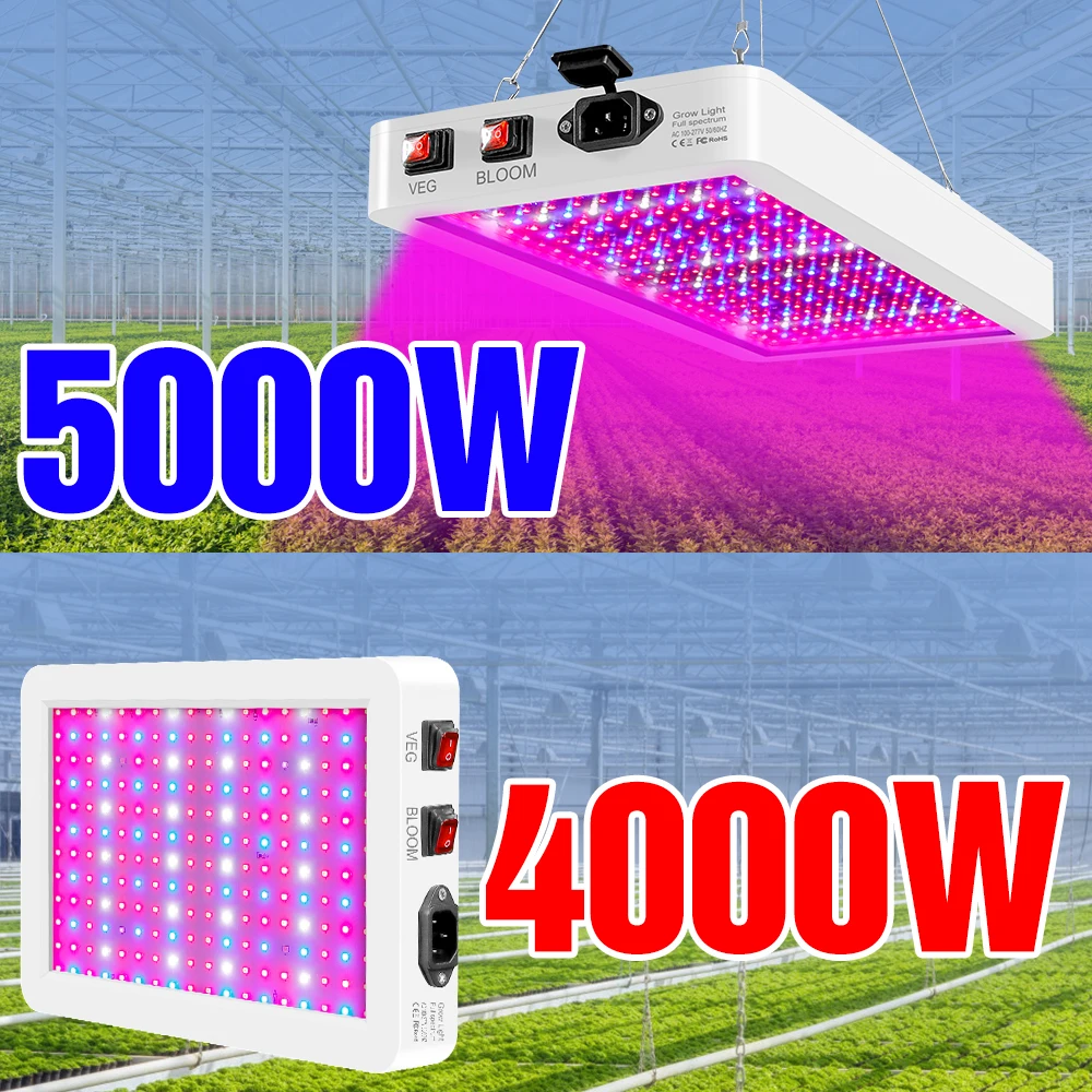 

LED Grow Light Greenhouse Phytolamp For Seedlings Plant Cultivation Lamp Indoor Flowers Seeds Hydroponic System LED Growth Light