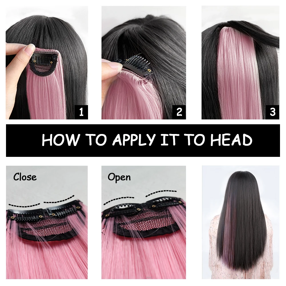 Clip In Hair Extensions 22" Straight for Kids