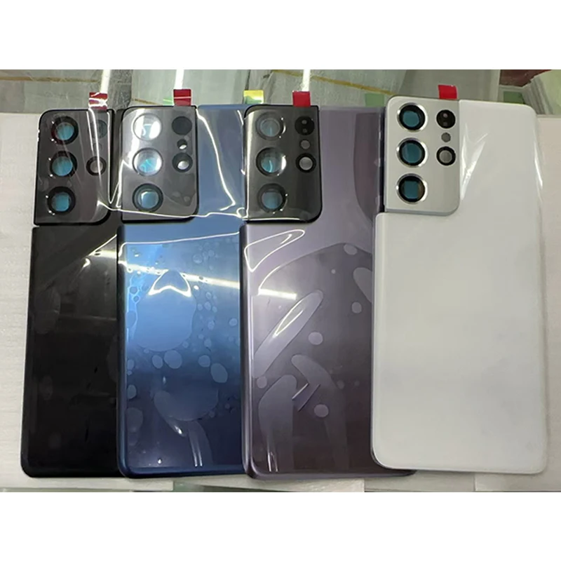 Back Glass for Samsung Galaxy S21 Plus Ultra Battery Cover Rear Door Glass Housing Panel