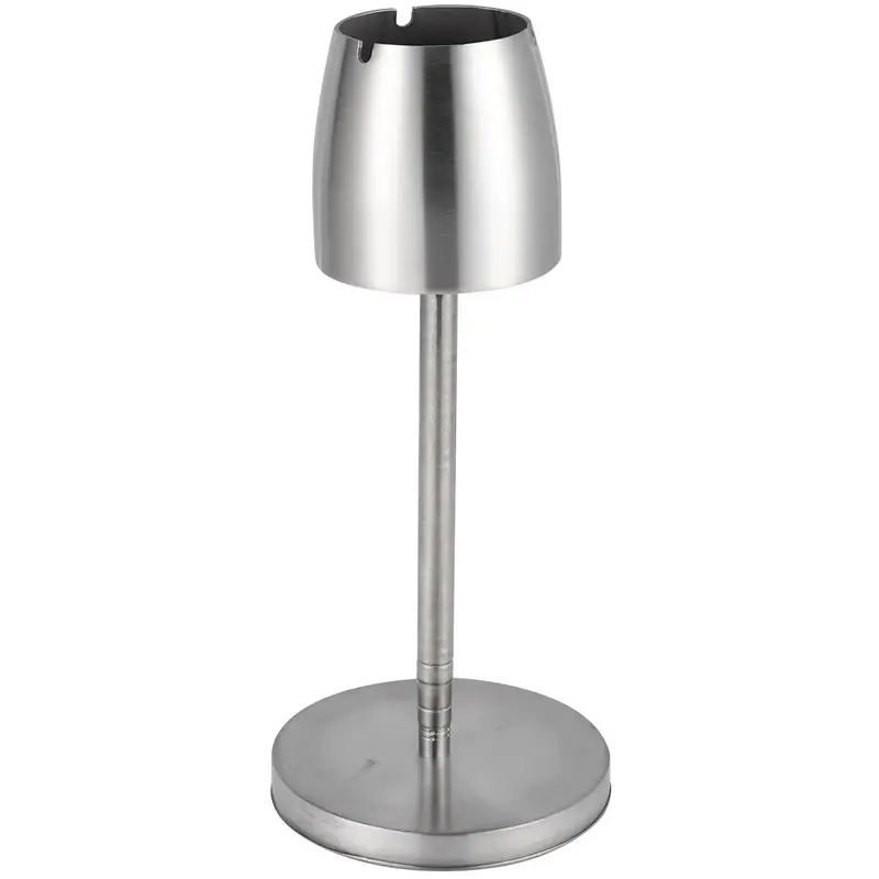 

Stainless Steel Telescopic Ashtray Floor Standing Ash Tray Ashtray Portable Metal Large Windproof Ashtray Smoking Accessories Pr