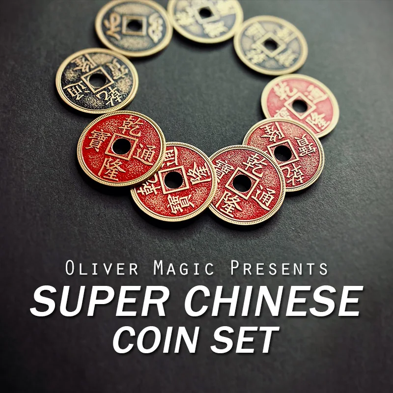 

Super Chinese Coin Set by Oliver Magic Tricks Magician Close Up Illusions Gimmicks Mentalism Props Morgan Size Coin Vanish Magia