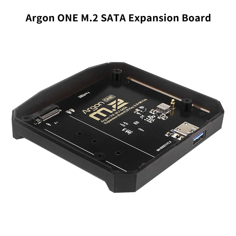 Raspberry Pi Expansion Board Argon ONE M.2 Aluminum Bottom Case USB 3.0 to M.2 SATA NVMe SSD Adapter for Argon ONE Case