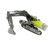 HUINA 1593 RC Excavator Model 22CH Dumper Truck Caterpillar Alloy 1/14 Tractor Loader 2.4G Radio Controlled Car Engineering Toys 3