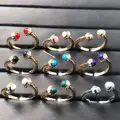 Rose gold and blue
