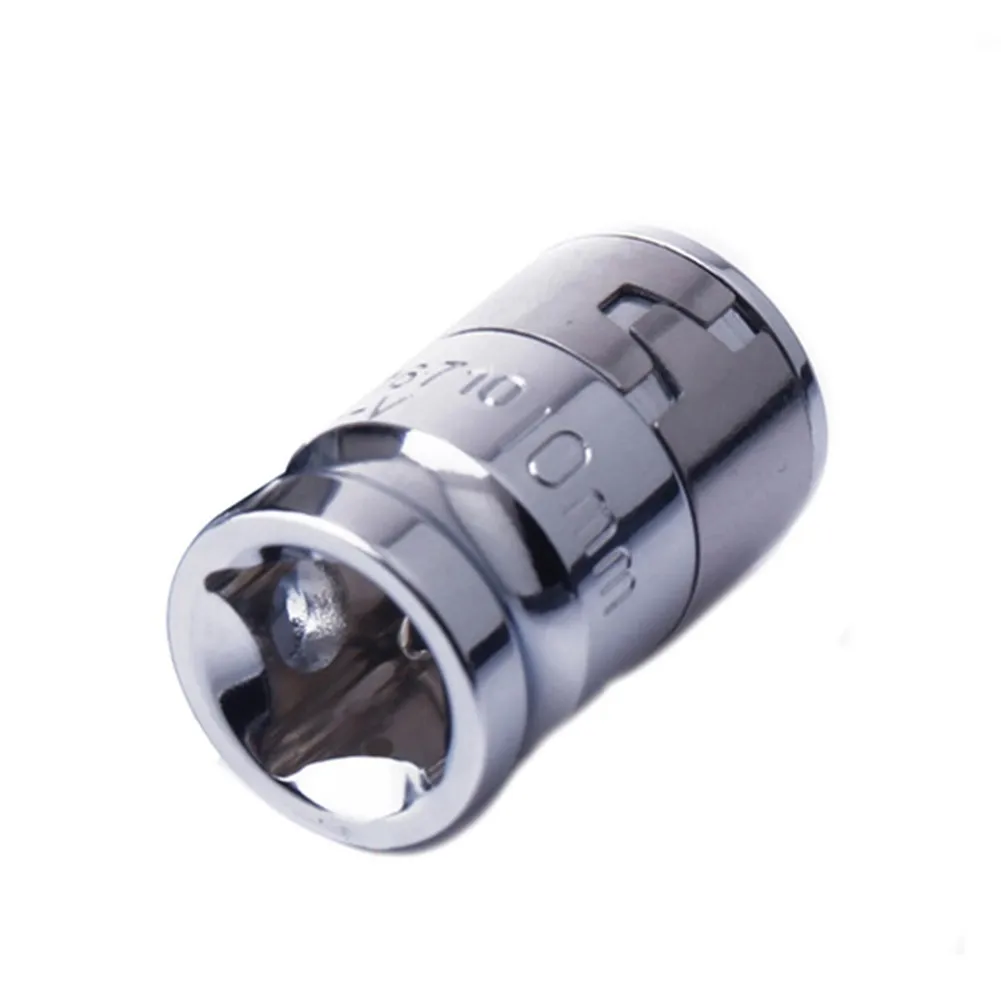 1/4 3/8 1/2 Ratchet Socket Adapter Universal Socket Hex Bit Holder Chrome Vanadium Steel Converter 6 Sizes Repair Tools 3