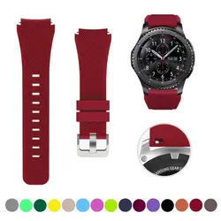 Silicone Smartwatch Replacement Band, 20mm/22mm - Versatile Style & Comfort for 22mm (Rose red 21)