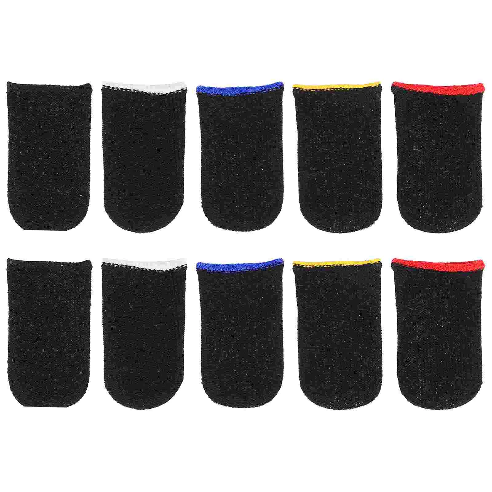 

10PCS Touch Screen Cover Touchscreen Finger Sleeve Nylon Breathable Thumb Sleeve