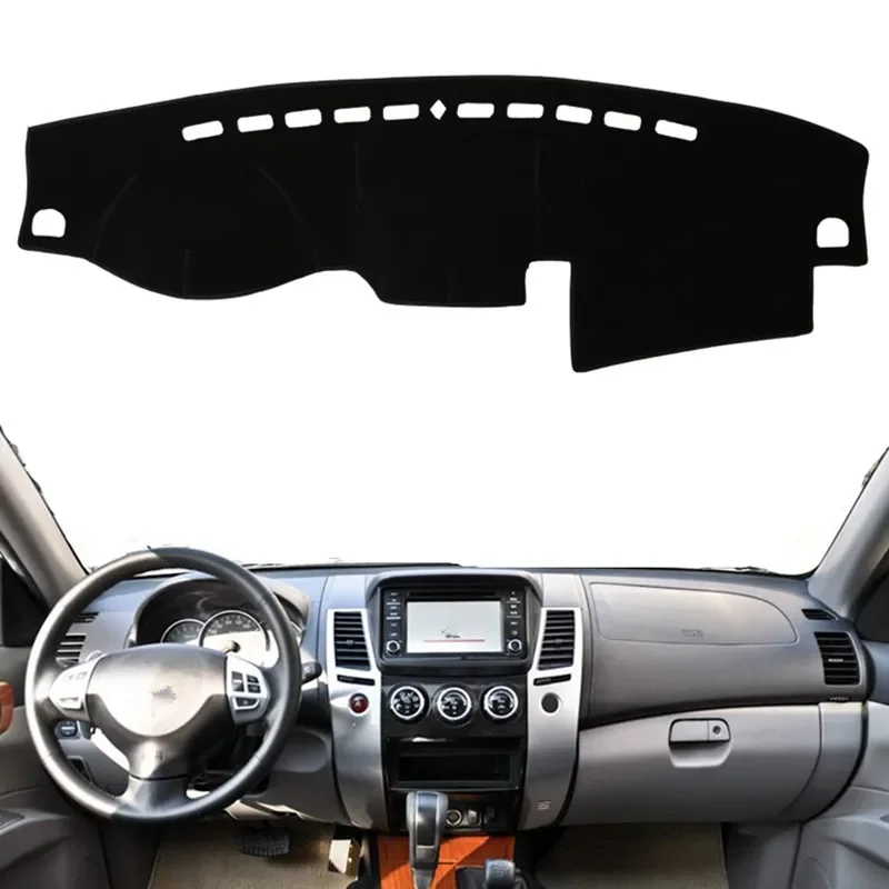 

Car Dashboard Cover Mat Pad Dash Sun Shade Instrument Carpet Accessories For Mitsubishi Pajero Sport Montero 2008 2009 2010-2016