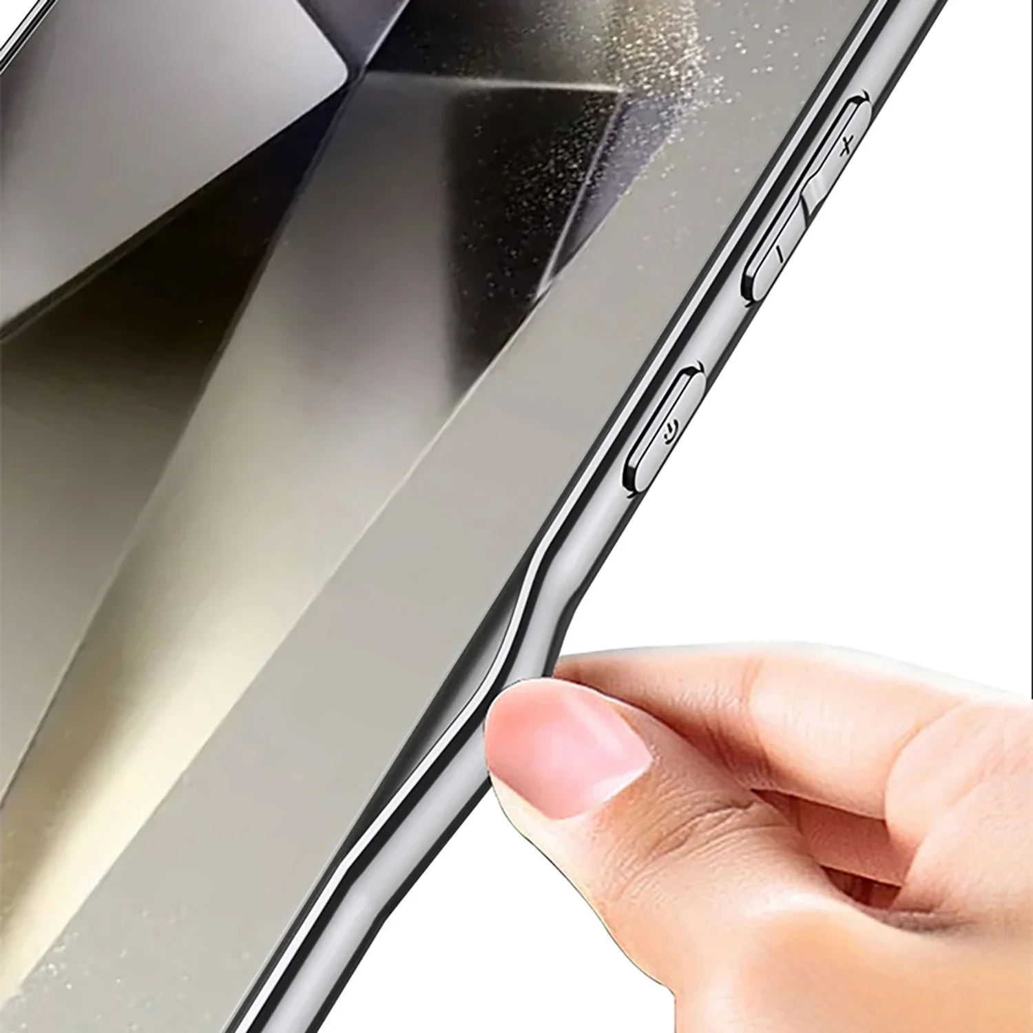 Luxury Leather Plating Shockproof Case with Soft Edge and Hard Back Cover