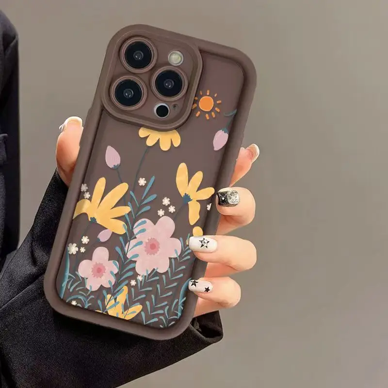 Vibrant Summer Flower Matte TPU Phone Case
