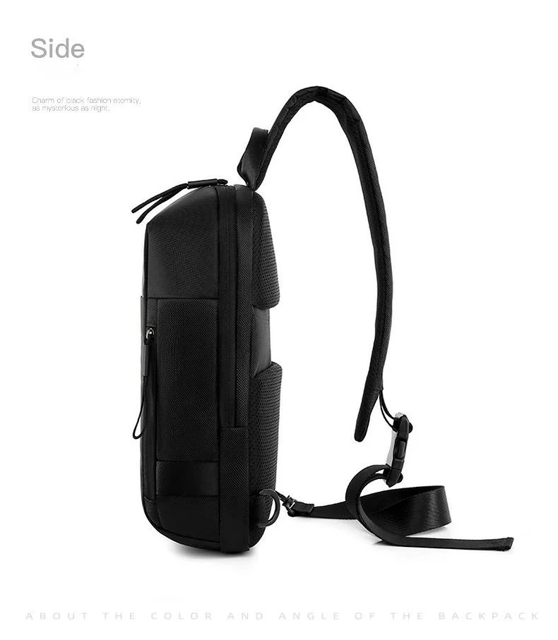 Stylish Men's Crossbody Bag Large Capacity Functional Chest Pack_voghion.com
