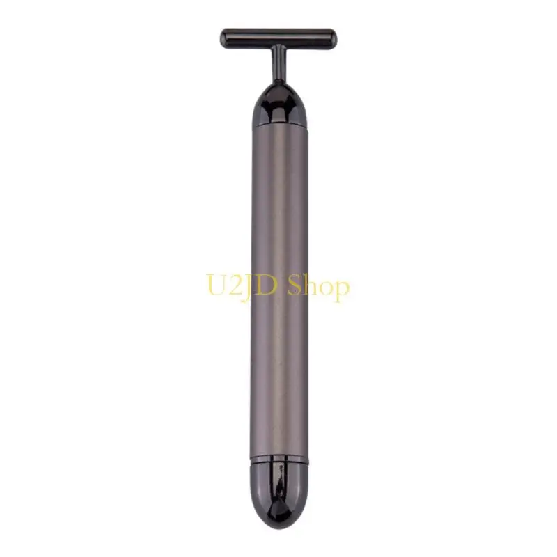 U2JD T-Shape 24k Golden for Facial Massager,Gold for Facial Massager Energy Instant Face Pull Tight Firming Lift(No Bat