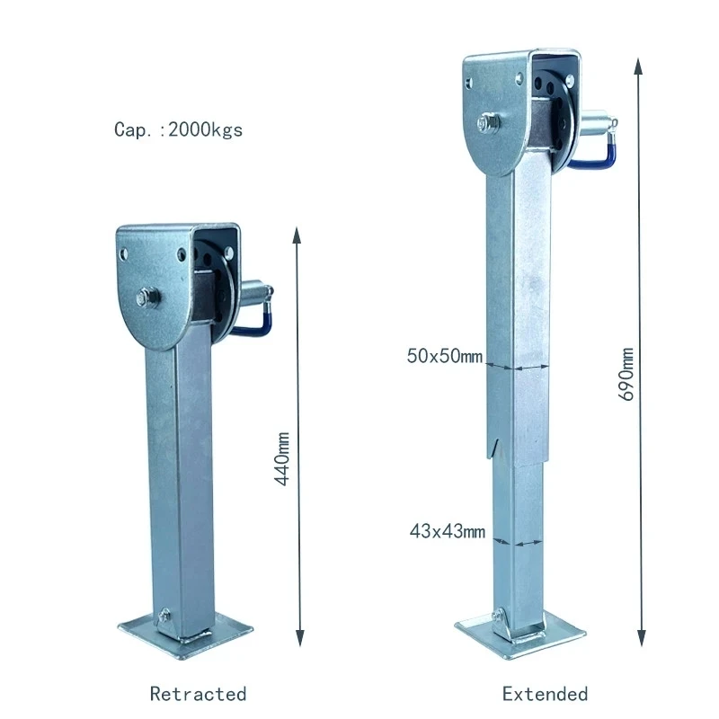 

1pair CVP Stabilser Legs Drop Down 440mm Caravan Parking Stabilizer Jacks Capacity 2000kgs Camper Accessories RV Trailer Prop St