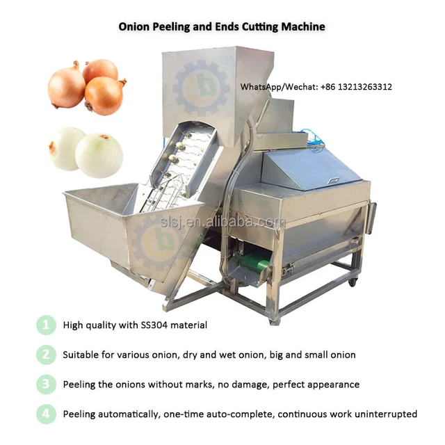 Large Capacity Automatic Onion Cutter Automatic Onion Peeler with China Top  Quality - China Onion Peeling Machine, Industrial Onion Peeling Machine