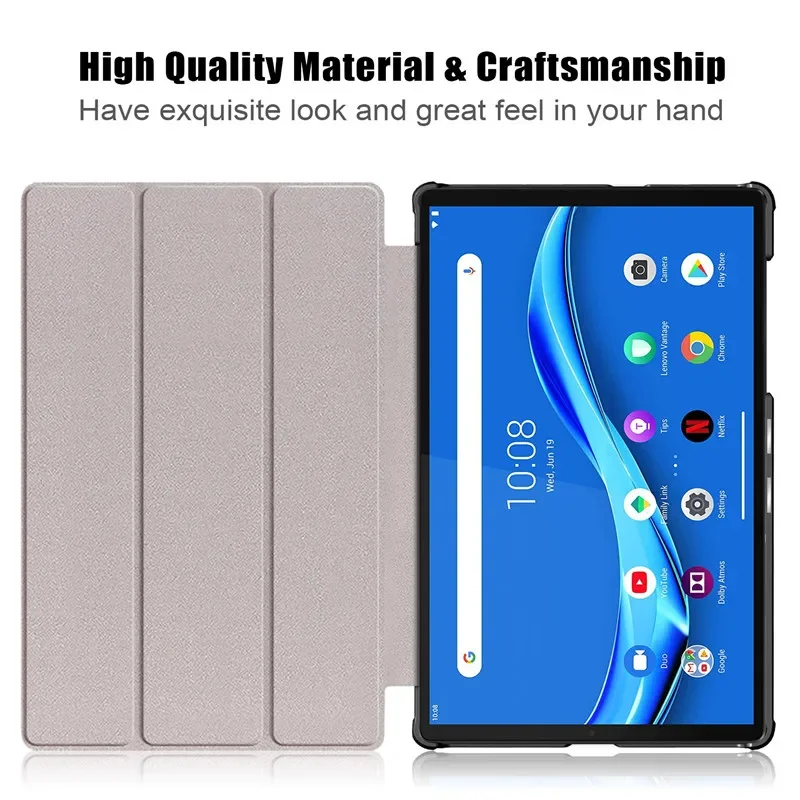para Lenovo Tab M10 hd Gen Tb-x306f X306x Case de Couro do Plutônio Escudo Magnético para Lenovo Smart Tab M10 2nd Geração Tablet Capa - Imagem 6