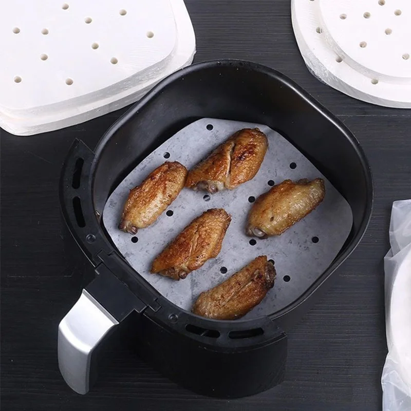 Bamboo Non-Stick Steamer and Baking Liners - 100 Disposable Sheets
