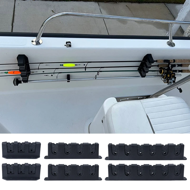 Holders Boat Pole Storage Horizontal Fishing 3/4/6 Rod Storage
