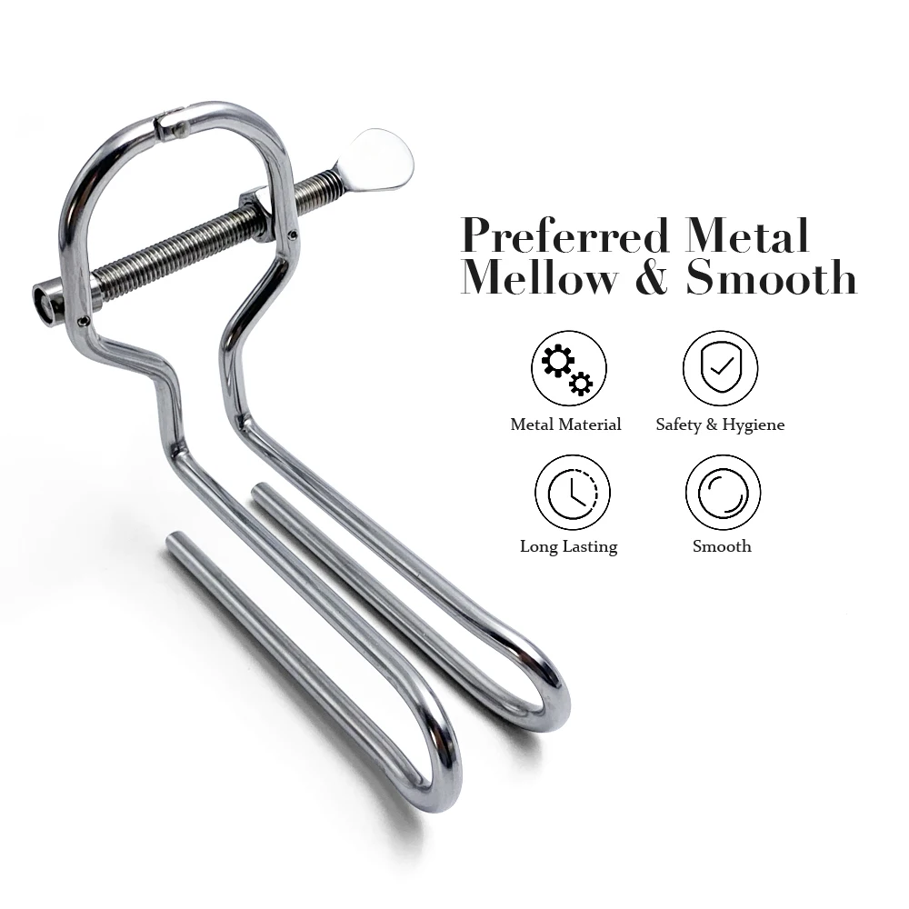 Stainless Steel Anal Vagina Spreader Expander Adjustable Anus Butt Plug Speculum BDSM SM Adult Sex Toys for Men Women Gay anal plug dilator